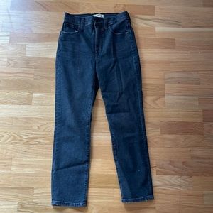 Madewell perfect vintage crop Jean in black